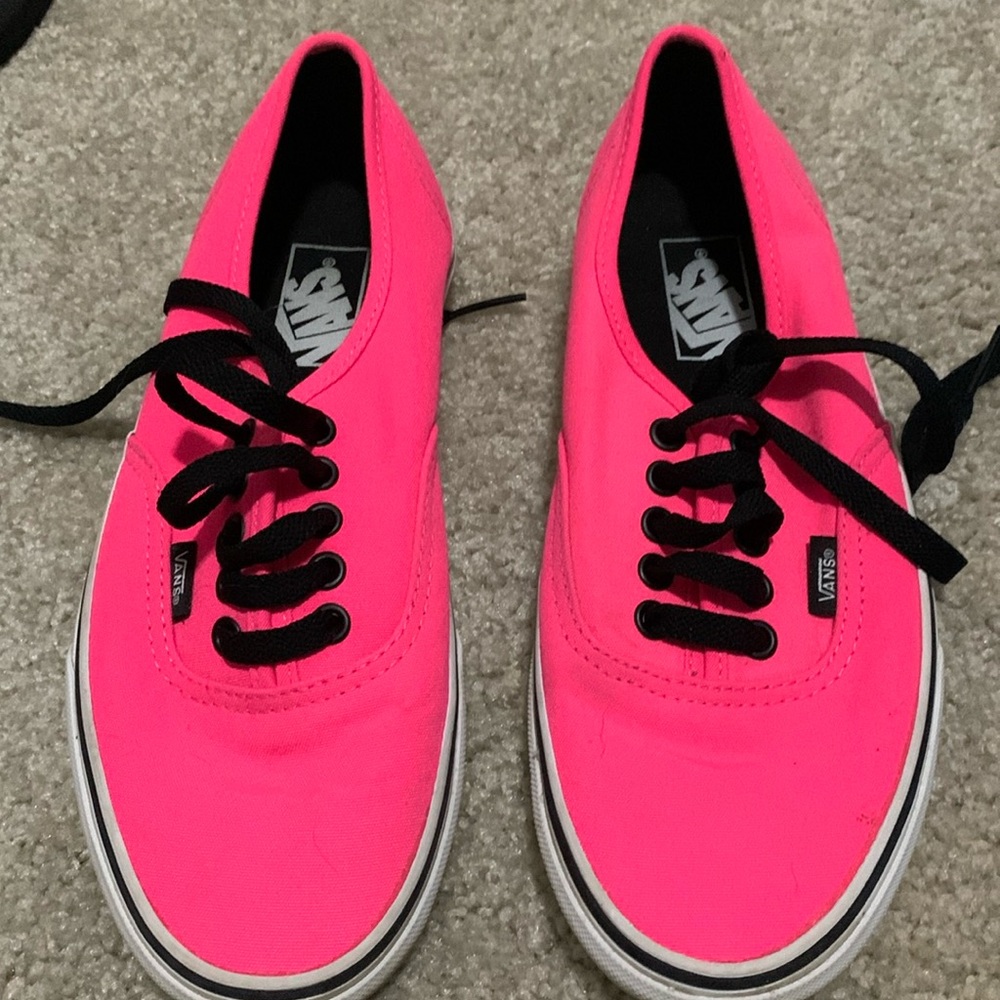 Hot pink Vans shoes mens 6.5 women’s 8